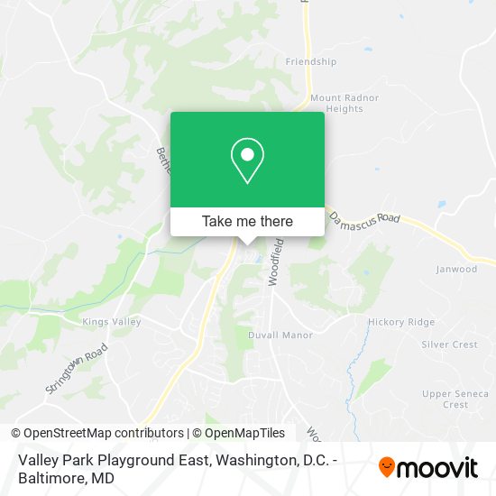 Valley Park Playground East map