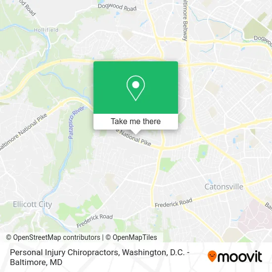 Personal Injury Chiropractors map