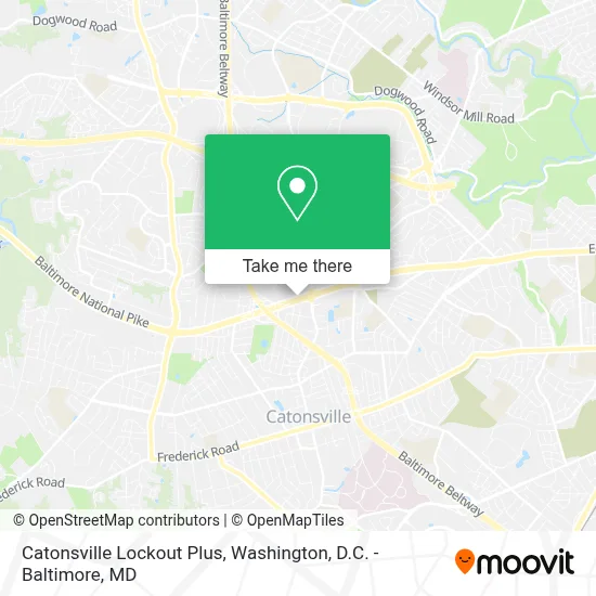 Catonsville Lockout Plus map