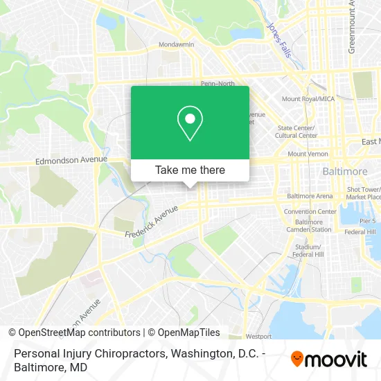 Personal Injury Chiropractors map