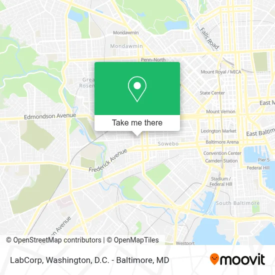 LabCorp map