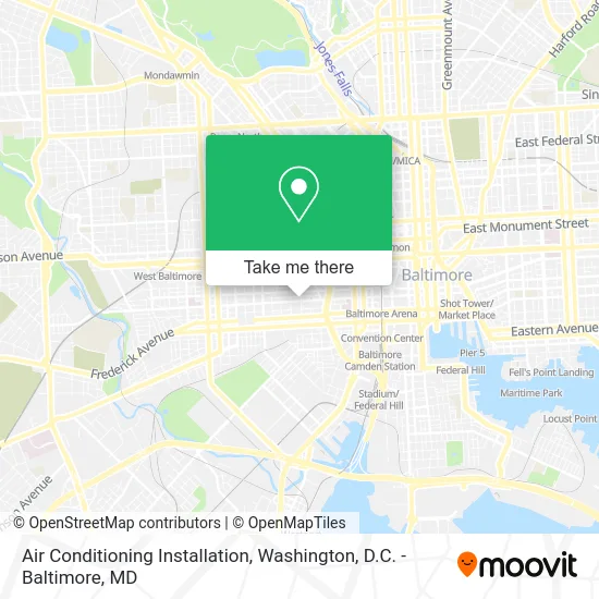 Air Conditioning Installation map