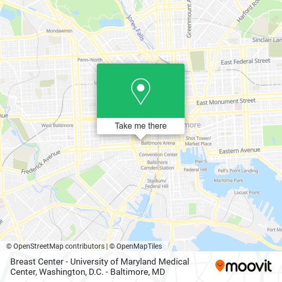 Breast Center - University of Maryland Medical Center map