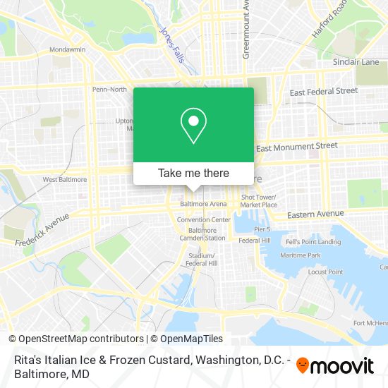 Mapa de Rita's Italian Ice & Frozen Custard