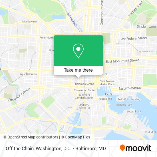 Off the Chain map