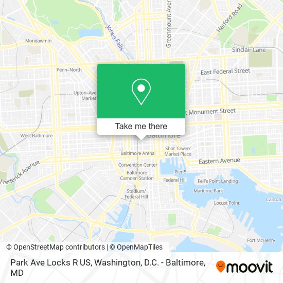 Mapa de Park Ave Locks R US