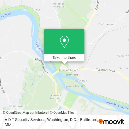 A D T Security Services map