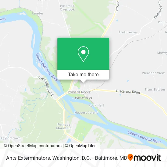 Ants Exterminators map