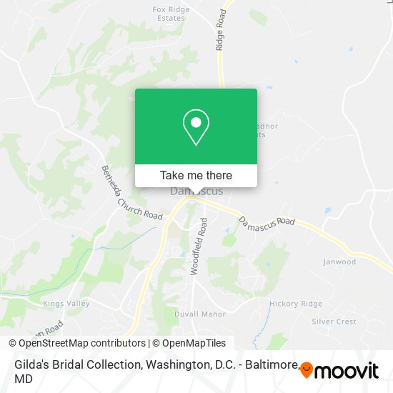 Gilda's Bridal Collection map