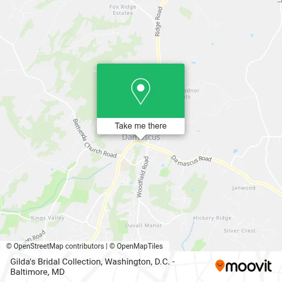 Gilda's Bridal Collection map