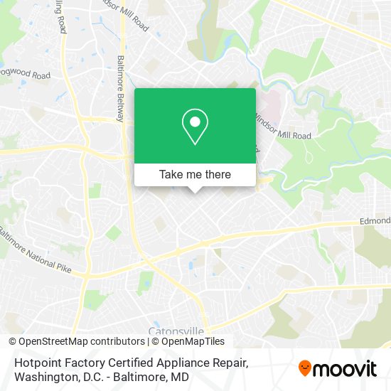 Mapa de Hotpoint Factory Certified Appliance Repair