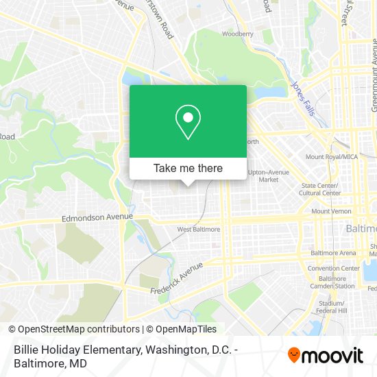 Mapa de Billie Holiday Elementary