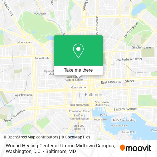 Mapa de Wound Healing Center at Ummc Midtown Campus
