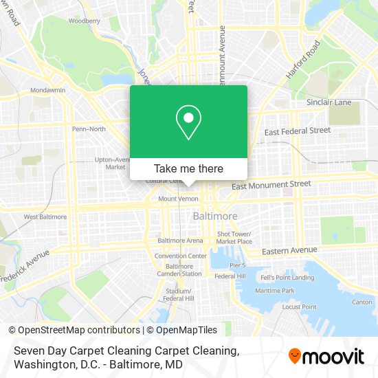 Seven Day Carpet Cleaning Carpet Cleaning map