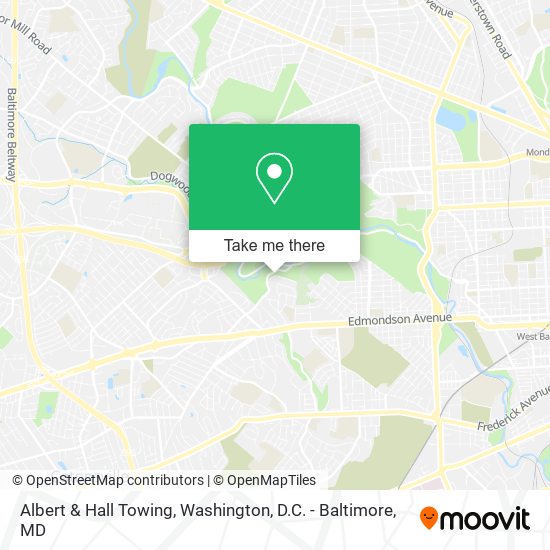 Albert & Hall Towing map