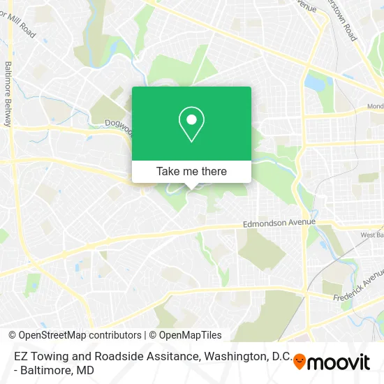 EZ Towing and Roadside Assitance map