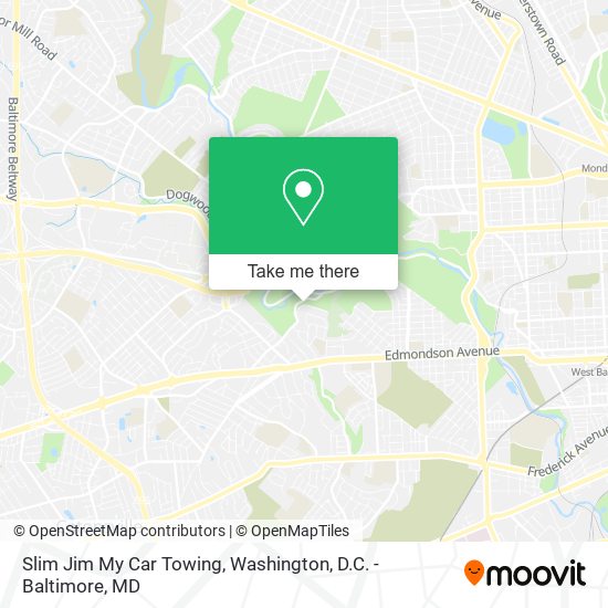 Slim Jim My Car Towing map