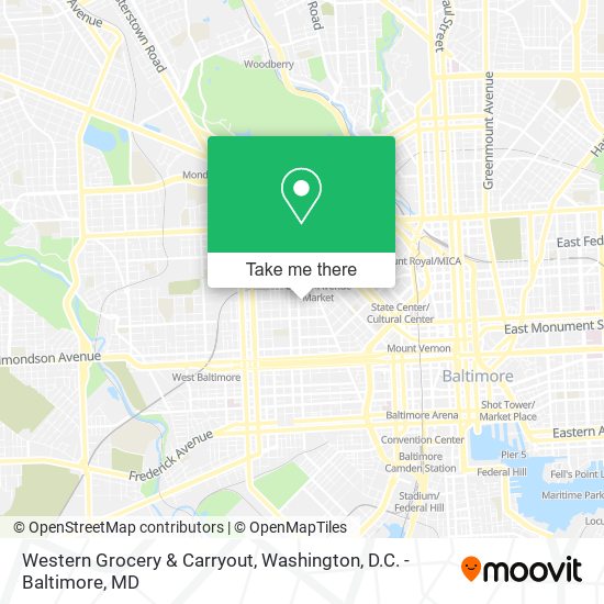 Mapa de Western Grocery & Carryout