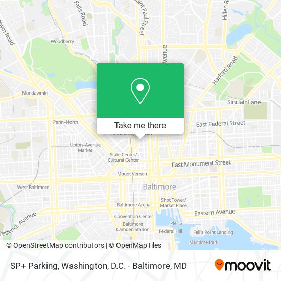 SP+ Parking map