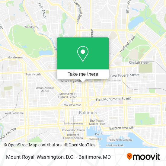 Mount Royal map