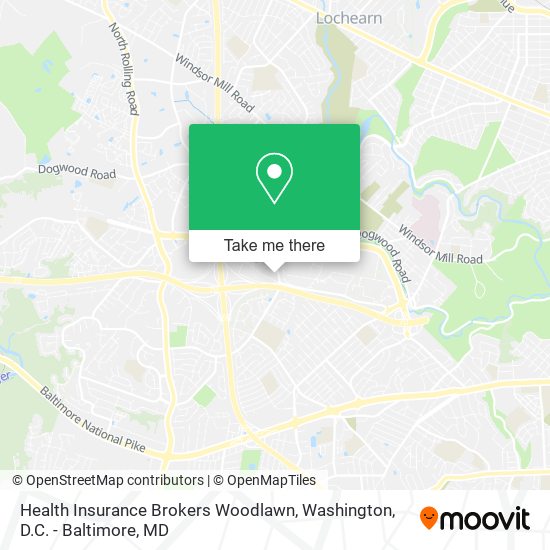 Health Insurance Brokers Woodlawn map