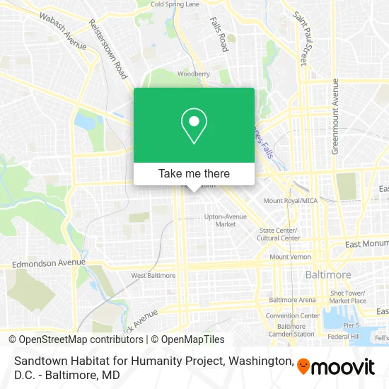 Sandtown Habitat for Humanity Project map