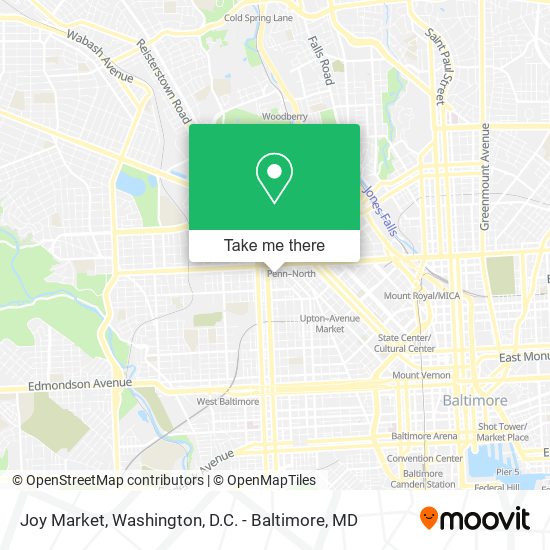 Joy Market map
