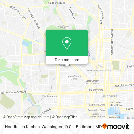 Hoodfellas Kitchen map