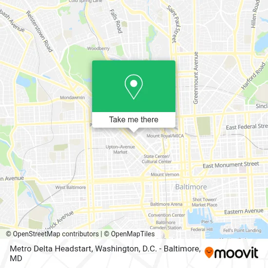 Metro Delta Headstart map