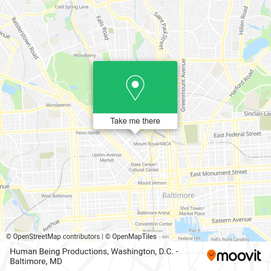 Human Being Productions map