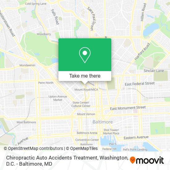 Chiropractic Auto Accidents Treatment map