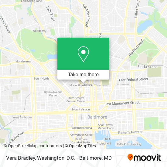 Mapa de Vera Bradley