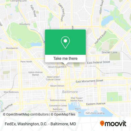 Mapa de FedEx