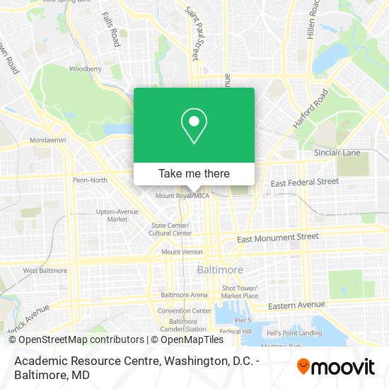 Academic Resource Centre map
