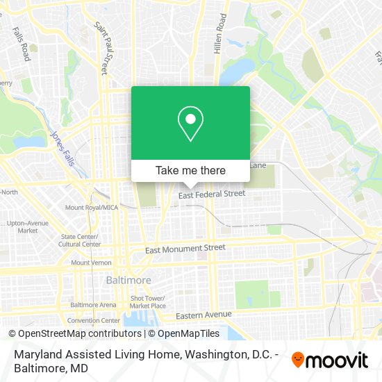 Mapa de Maryland Assisted Living Home