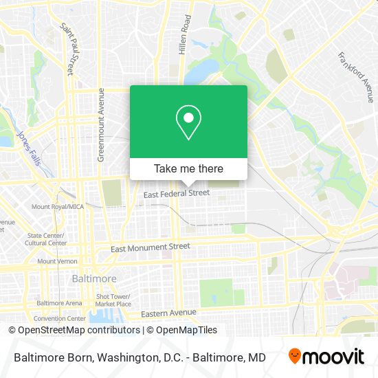 Baltimore Born map