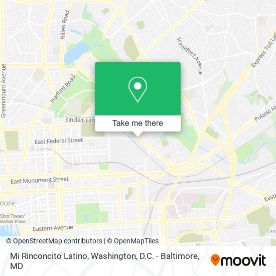 Mi Rinconcito Latino map