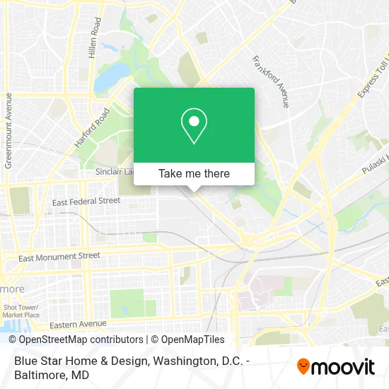 Blue Star Home & Design map