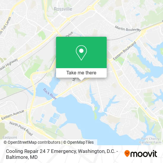 Mapa de Cooling Repair 24 7 Emergency