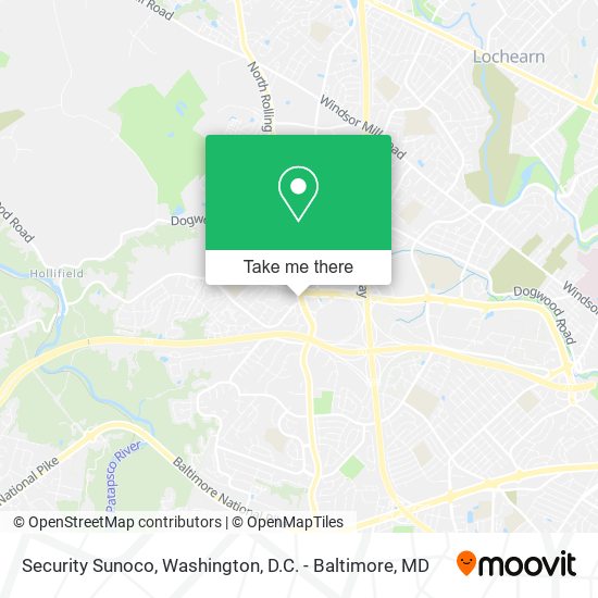 Mapa de Security Sunoco