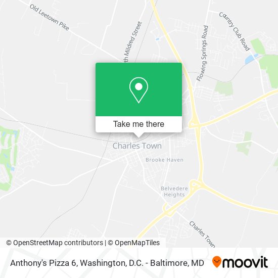 Anthony's Pizza 6 map