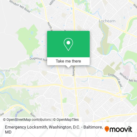 Emergency Locksmith map