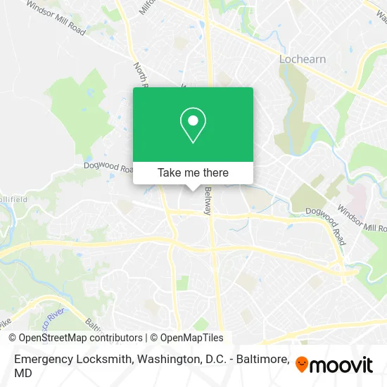 Emergency Locksmith map