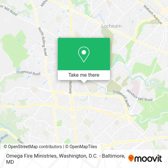 Omega Fire Ministries map