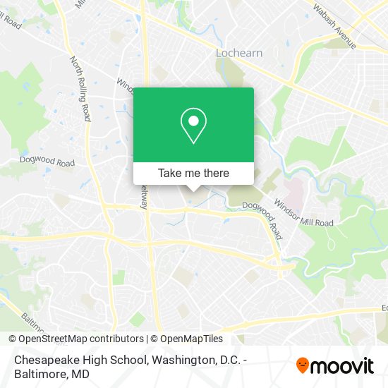 Mapa de Chesapeake High School