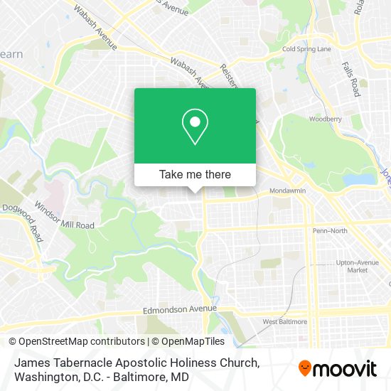 James Tabernacle Apostolic Holiness Church map