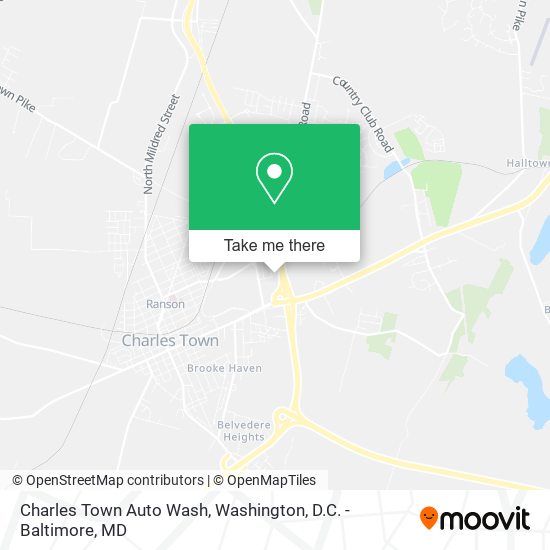 Charles Town Auto Wash map