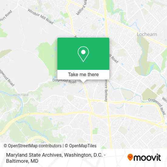 Maryland State Archives map