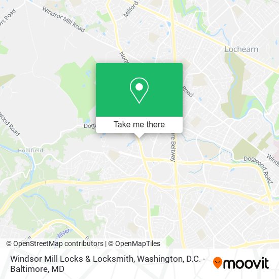 Mapa de Windsor Mill Locks & Locksmith