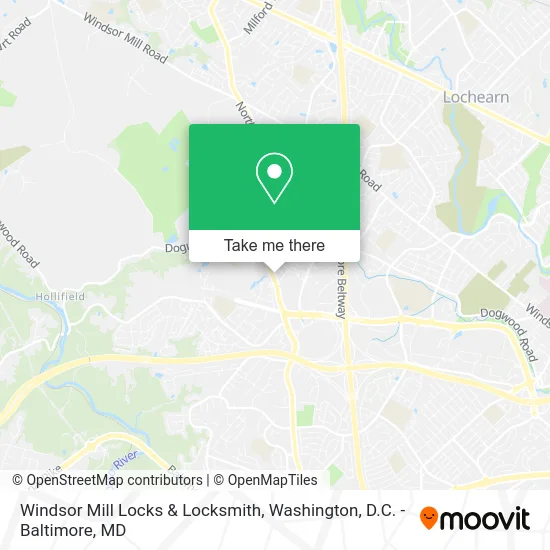 Windsor Mill Locks & Locksmith map